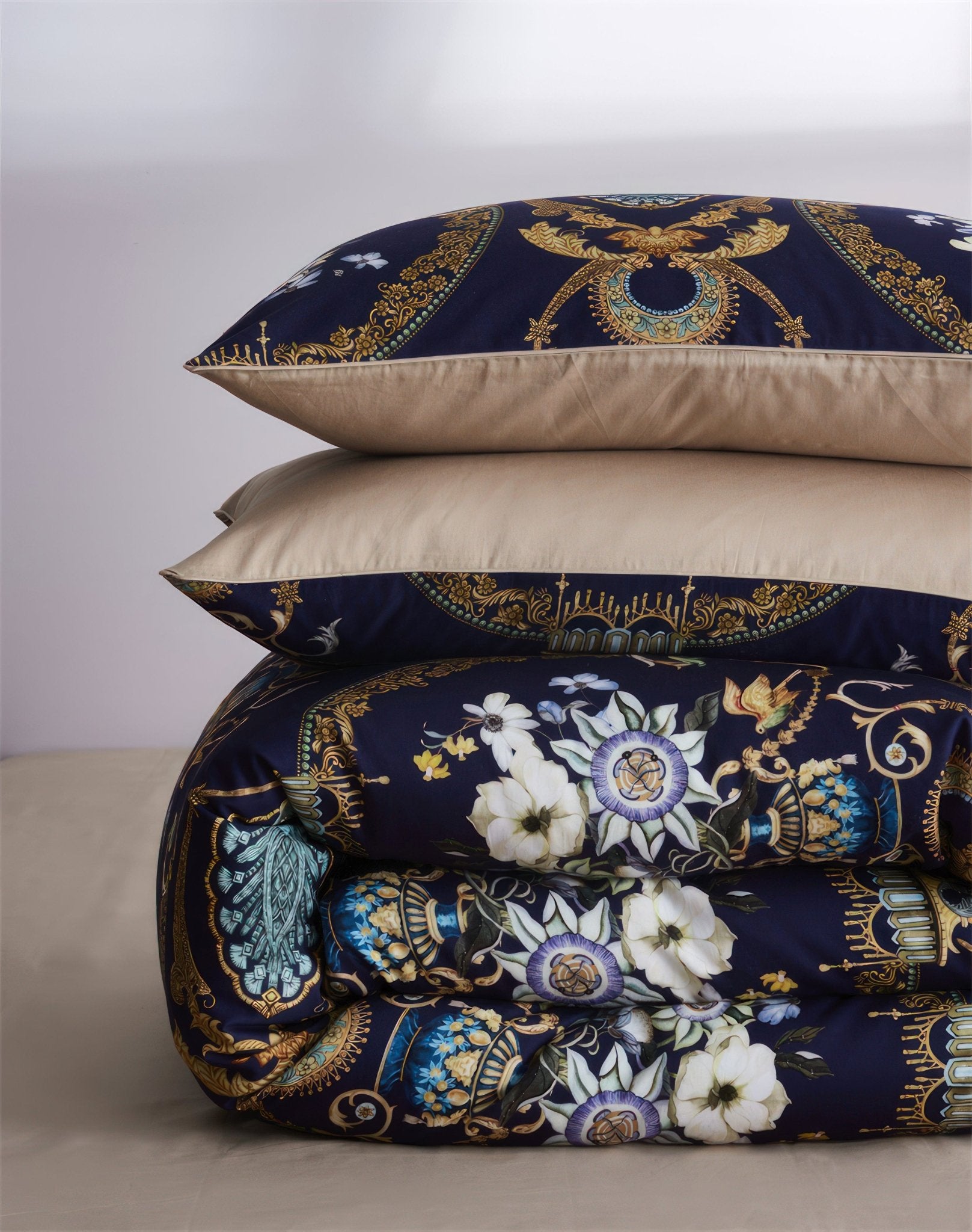 Barok Plava - Posteljina Set - Luludom